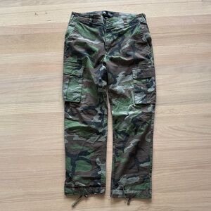 Nike Green and Brown Camouflage Cargo Pants